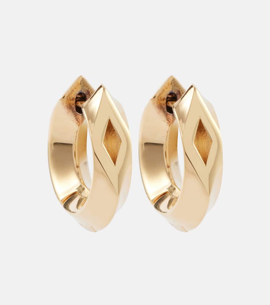 Burberry Hollow Small gold-plated sterling silver hoop earrings