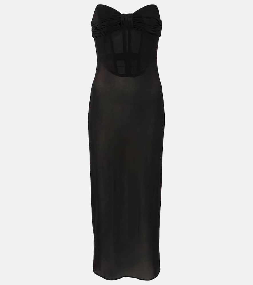 Satin midi dress