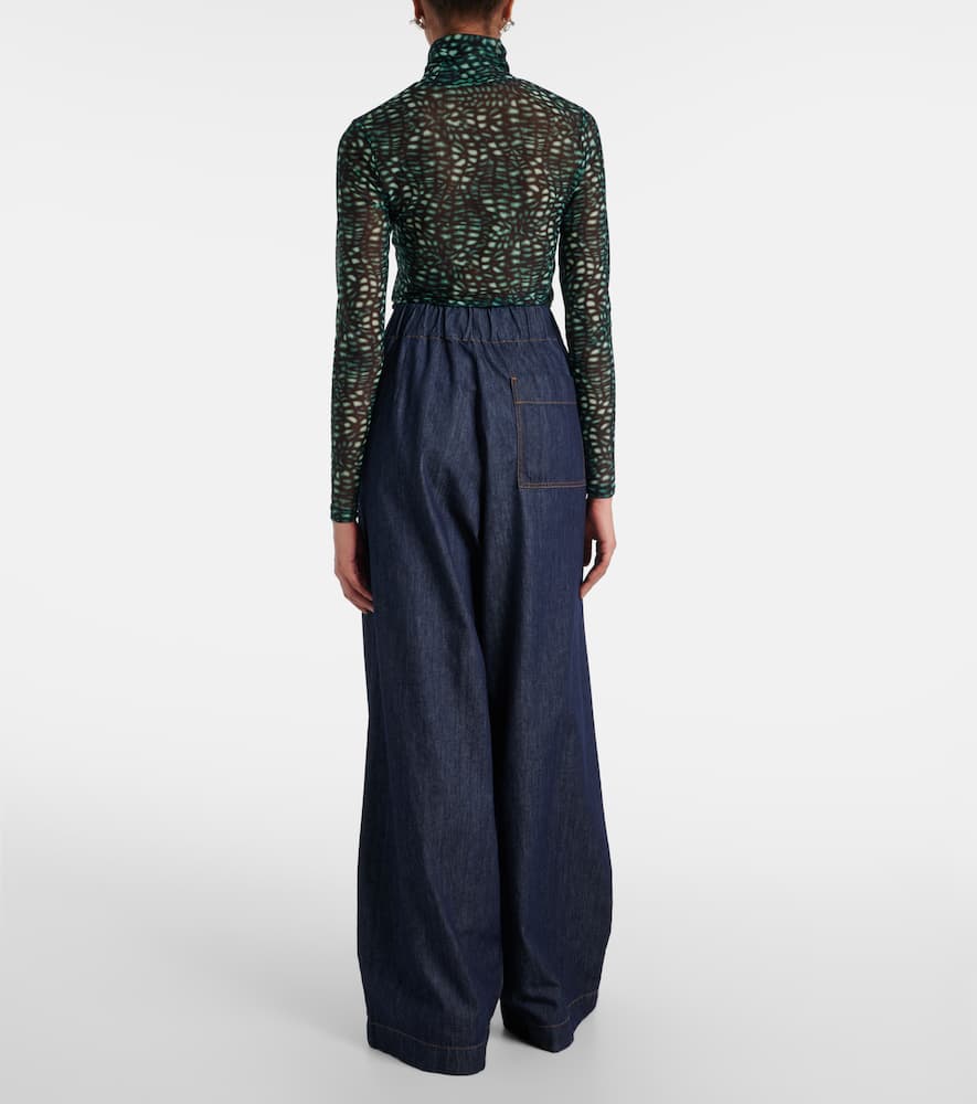 Dries Van Noten Pila Denim Cotton Jeans In Blue