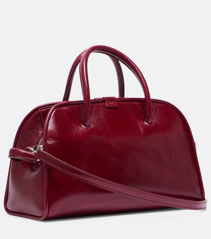 Jacquemus Womens Burgundy Le Petit Turismo Leather Top Handle Bag In Burgundy