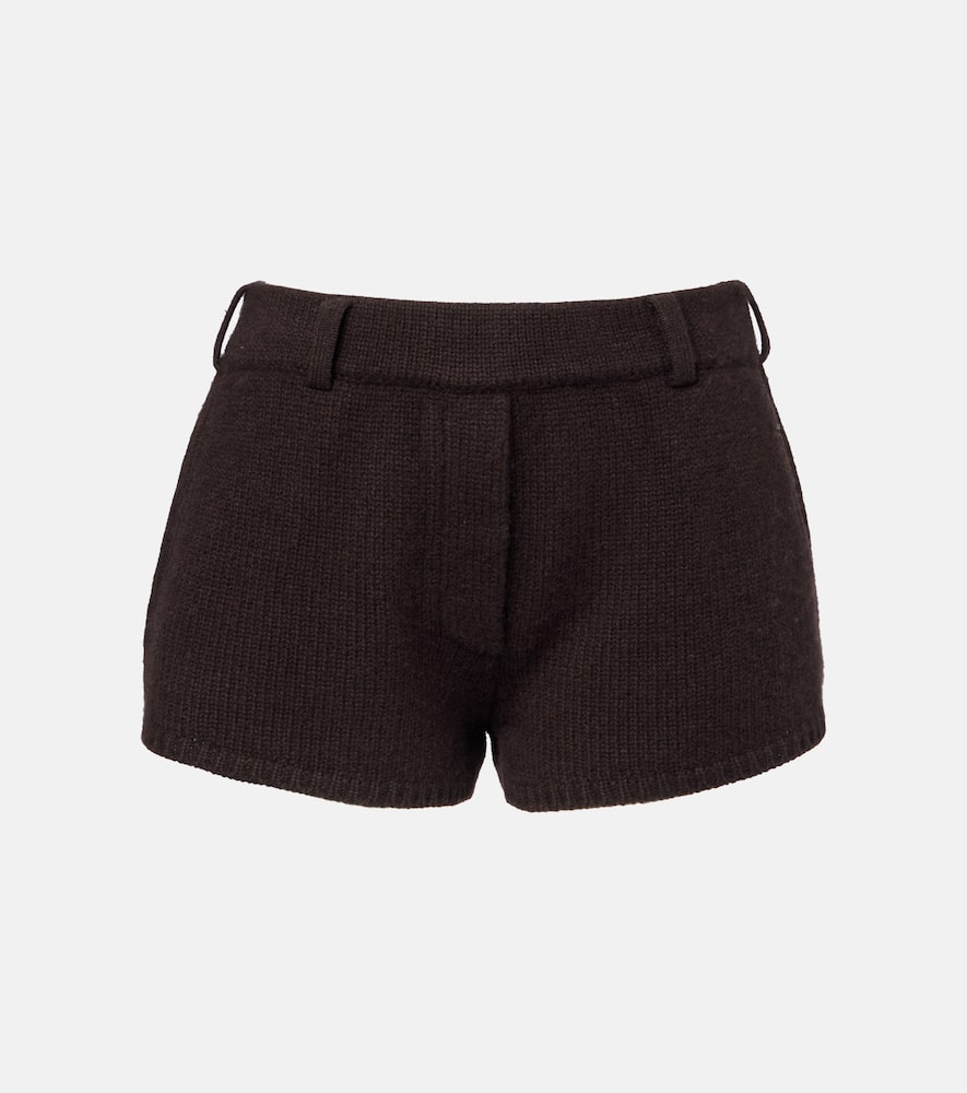 Lisa Yang Low-rise Cashmere Shorts In Brown