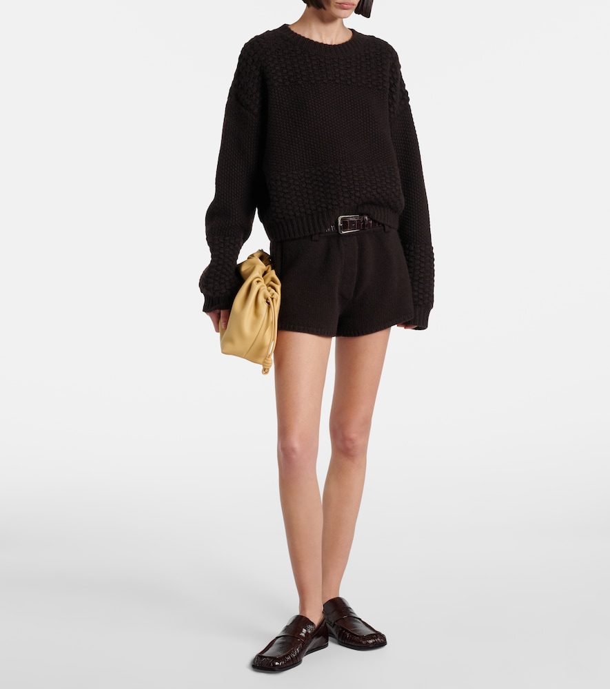 Lisa Yang Low-rise cashmere shorts