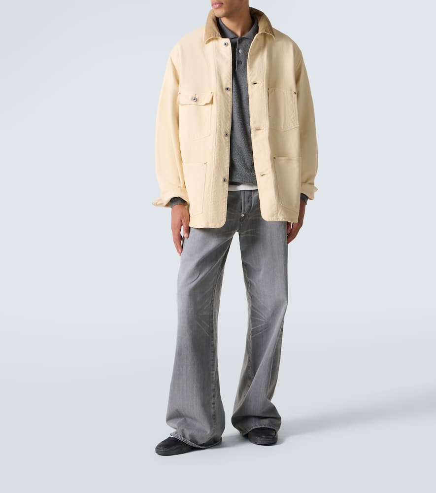A.presse A. Presse Cotton, Hemp, And Silk Field Jacket In Neutral