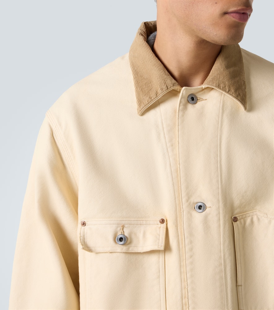 A.presse A. Presse Cotton, Hemp, And Silk Field Jacket In Neutral