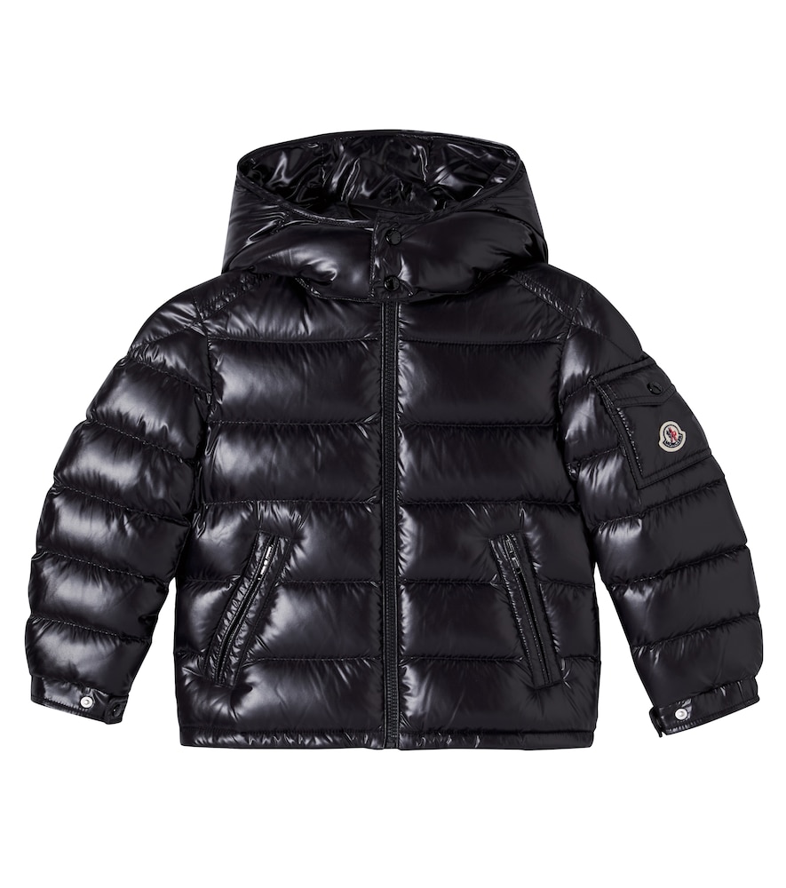 Moncler Enfant Negro Chaqueta De Plumas Maya Con Logo