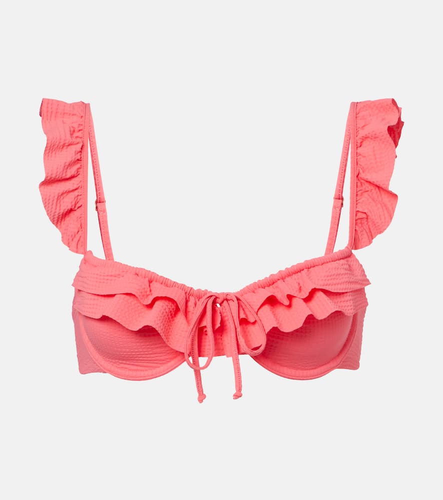 Seraphine ruffled bikini top