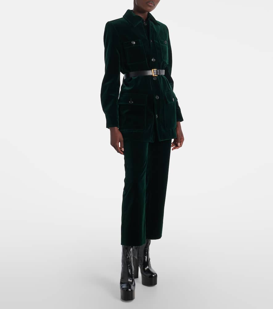 Saint Laurent Billy 95 Leather Platform Ankle Boots In Black