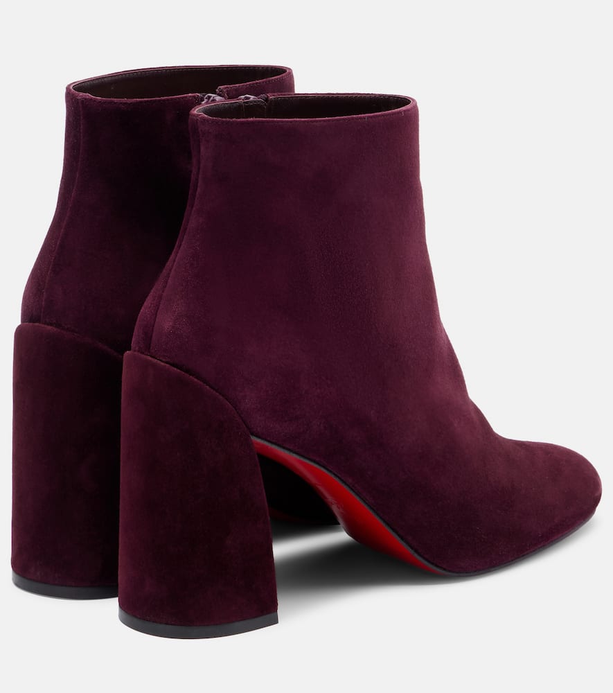 Christian Louboutin Jane 85 Suede Ankle Boots In Multi