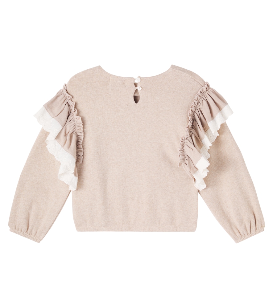  Cozmo Cozmo Licata Ruffled Cotton-blend Sweatshirt 