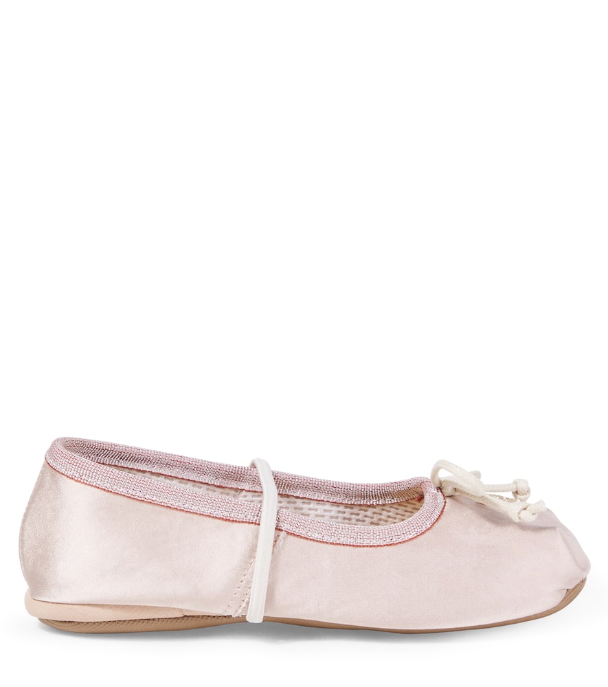 Pèpè Pepe Satin Ballet Flats In Multi