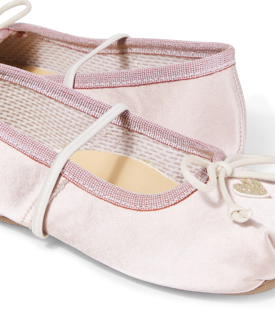 Pèpè Pepe Satin Ballet Flats In Multi