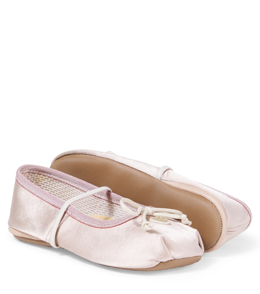 Pèpè Pepe Satin Ballet Flats In Multi