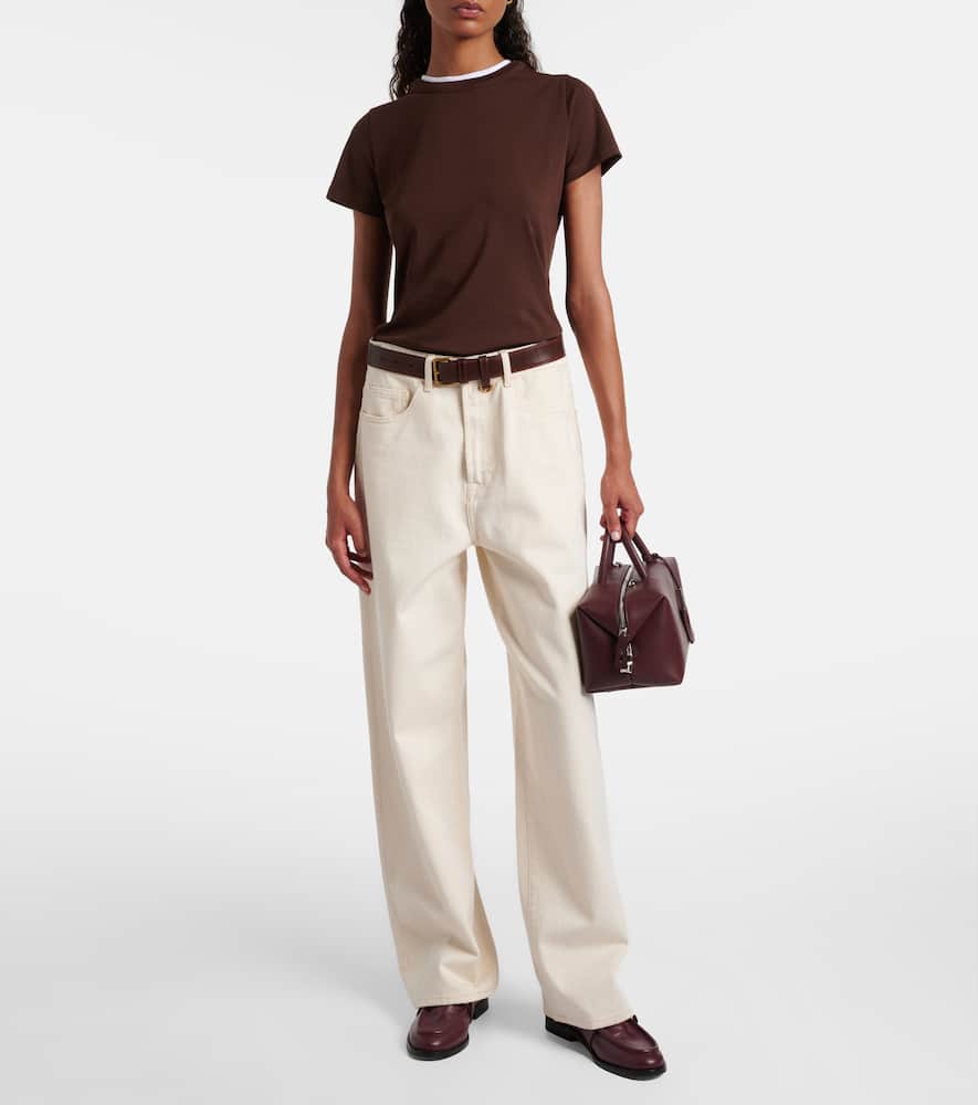 Dorothee Schumacher All Time Favorites Cotton-blend T-shirt In Brown