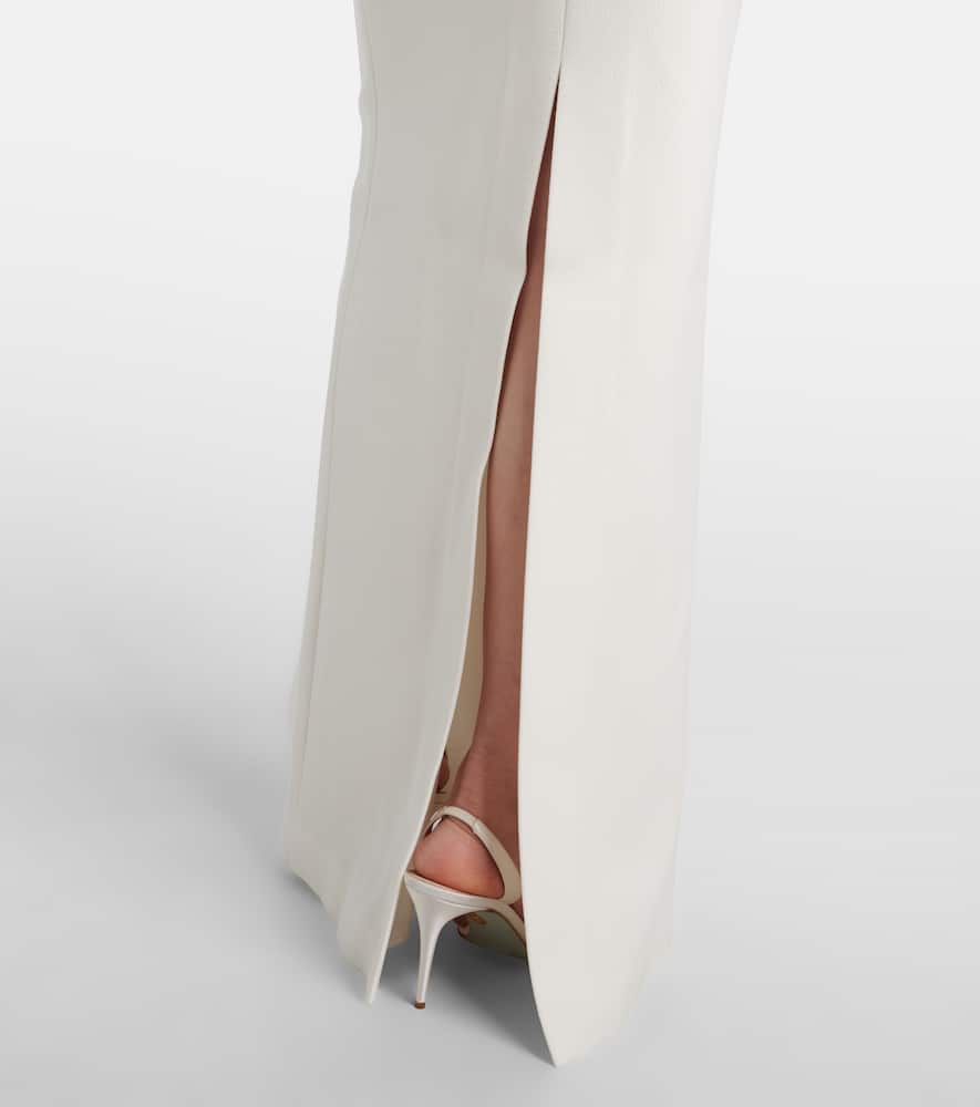 Rebecca Vallance Bridal Xanthe Floral-appliqué Gown In White