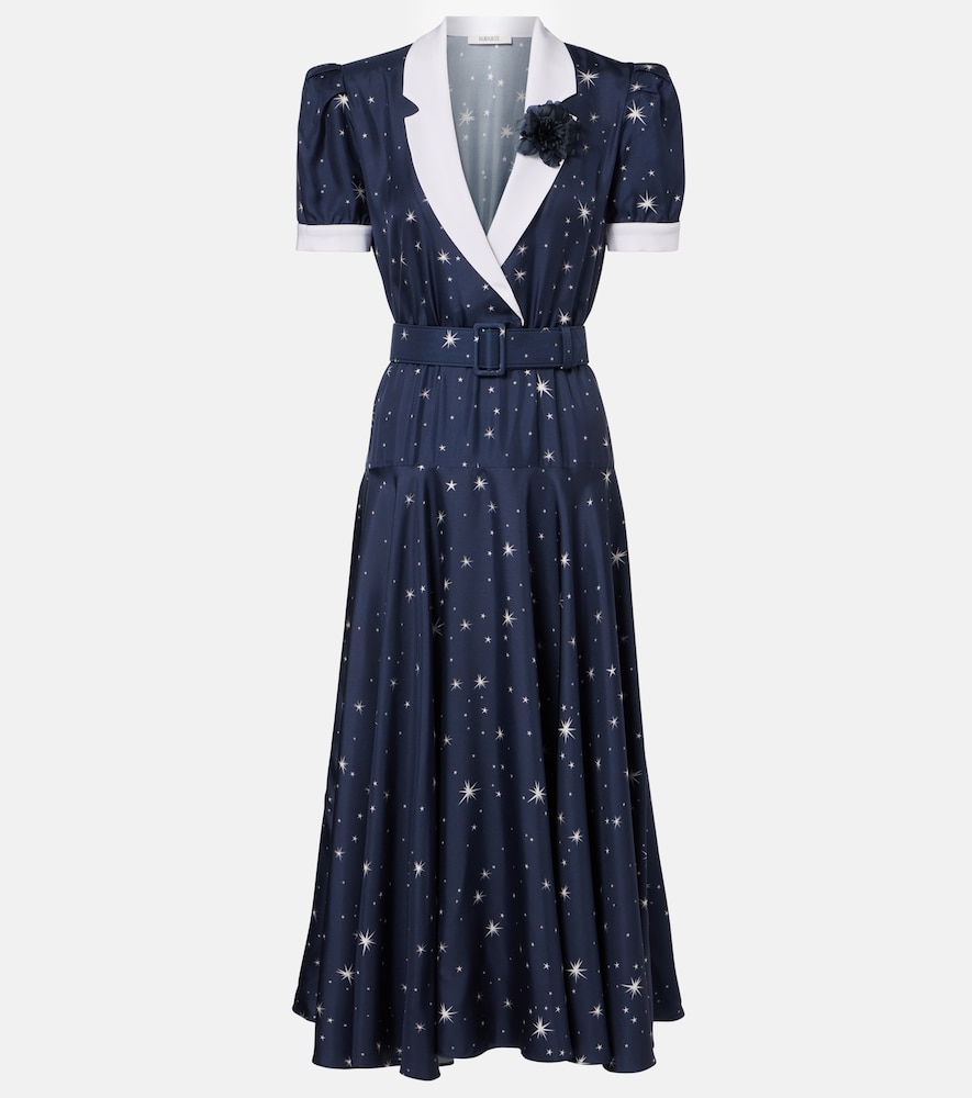 Silk Satin Midi Dress