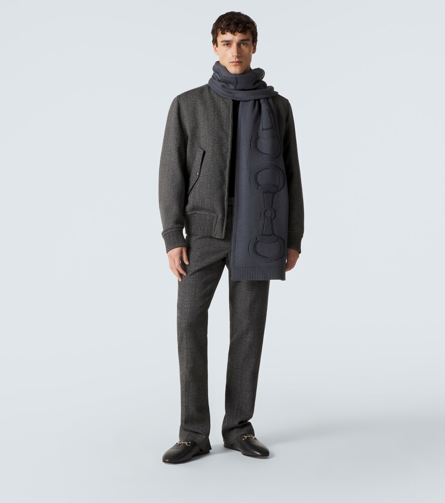  Gucci Gucci Schal Horsebit Aus Wolle 