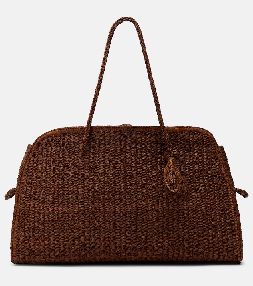 Jacquemus Turismo Large raffia bowling bag