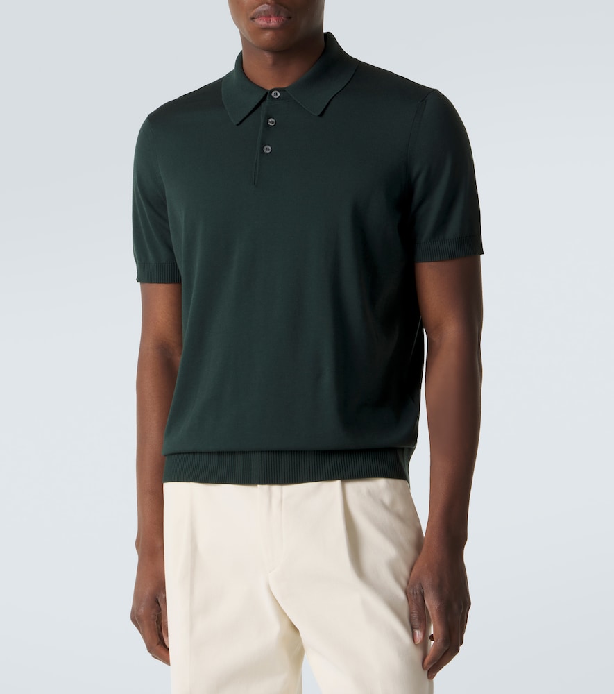  Dunhill Dunhill Polo De Algodón Y Seda 