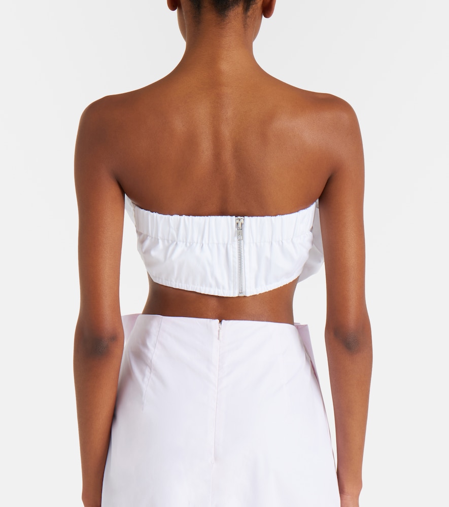  Simone Rocha Simone Rocha Bandeau-top Rosette Aus Baumwollpopeline 