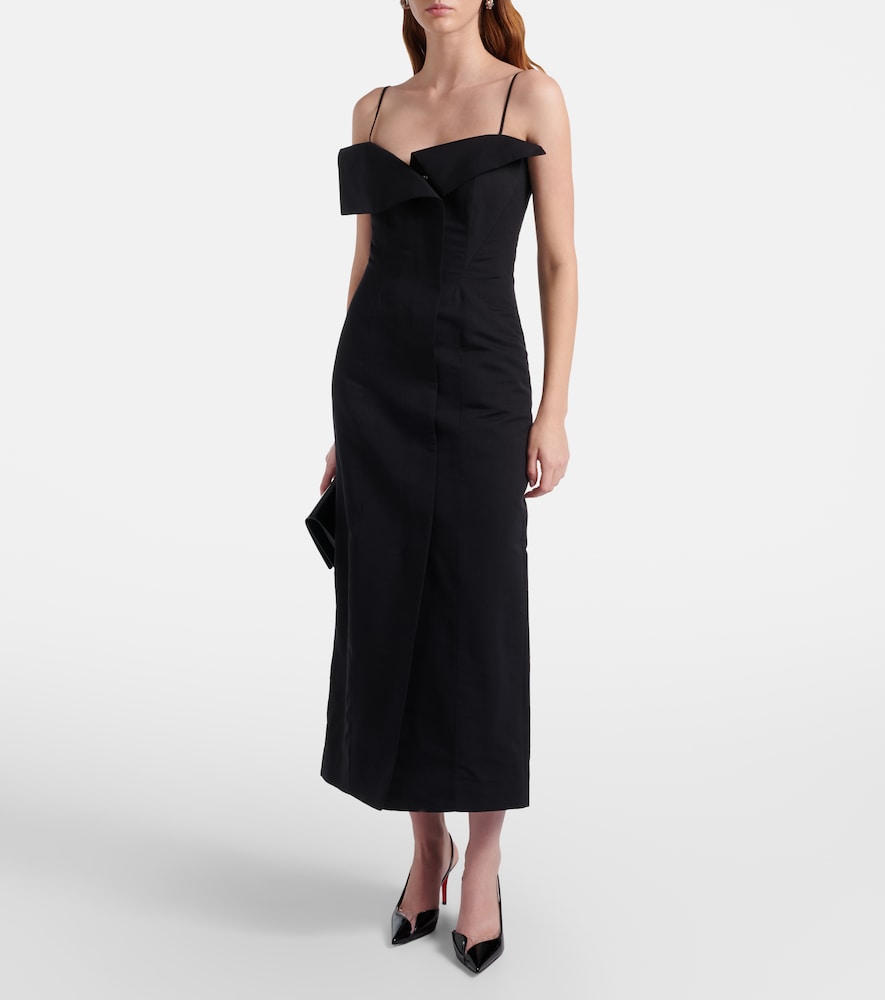 Fforme Skylar cotton and silk midi dress