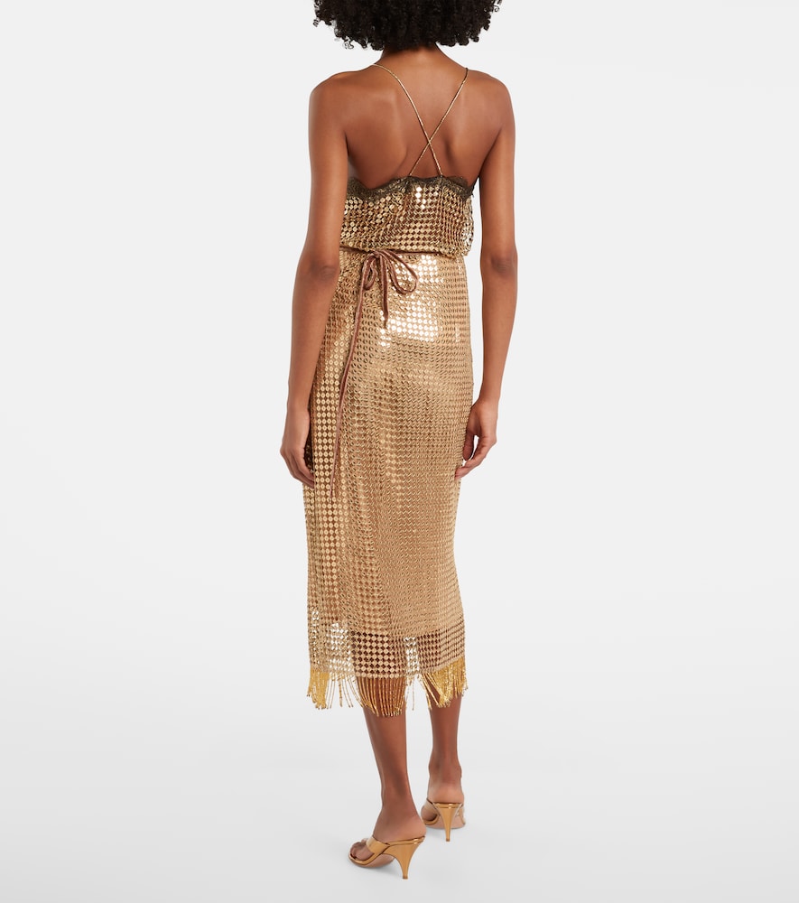  Roberto Cavalli Roberto Cavalli Embellished Wrap Skirt 