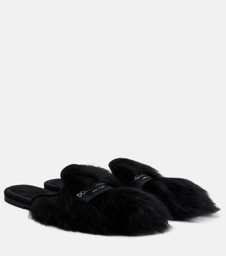 Dolce & Gabbana Shearling mules