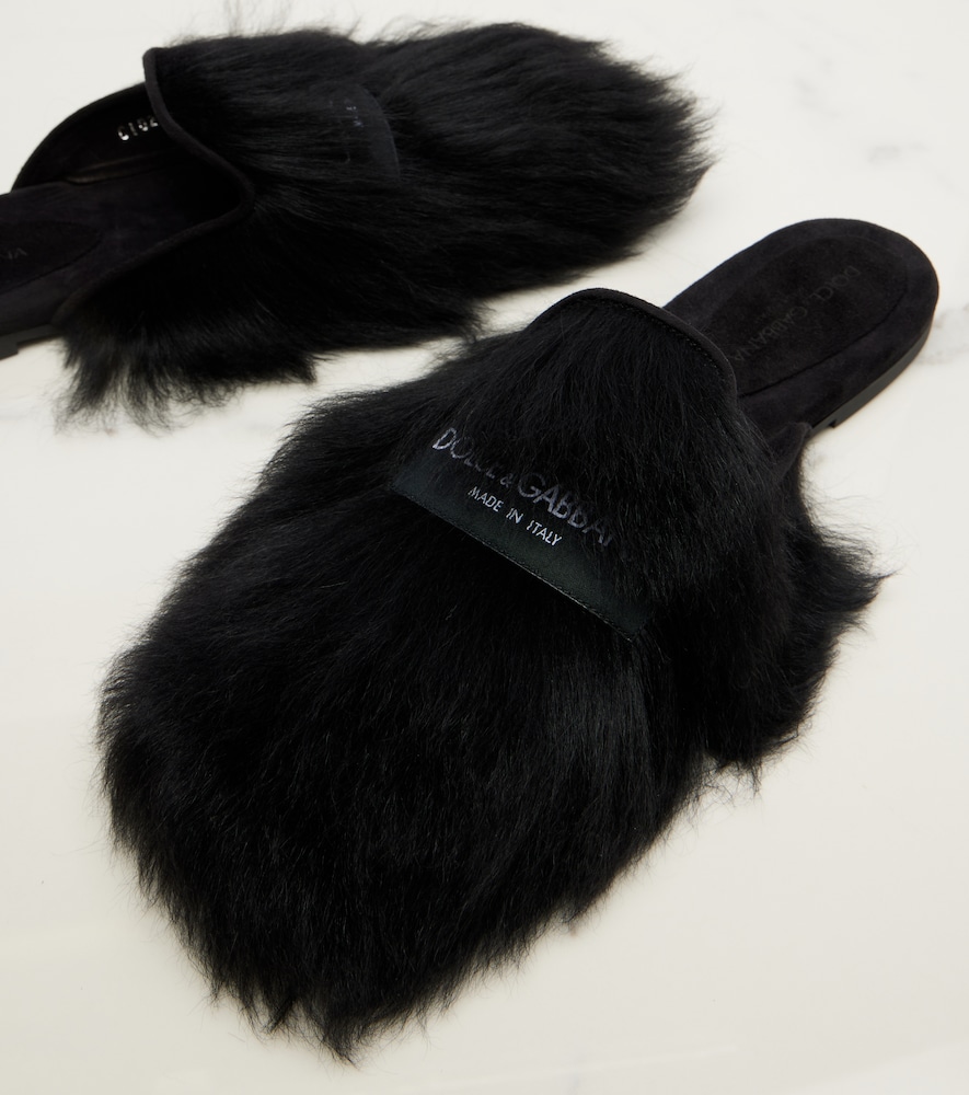  Dolce&gabbana Dolce&gabbana Shearling Mules 