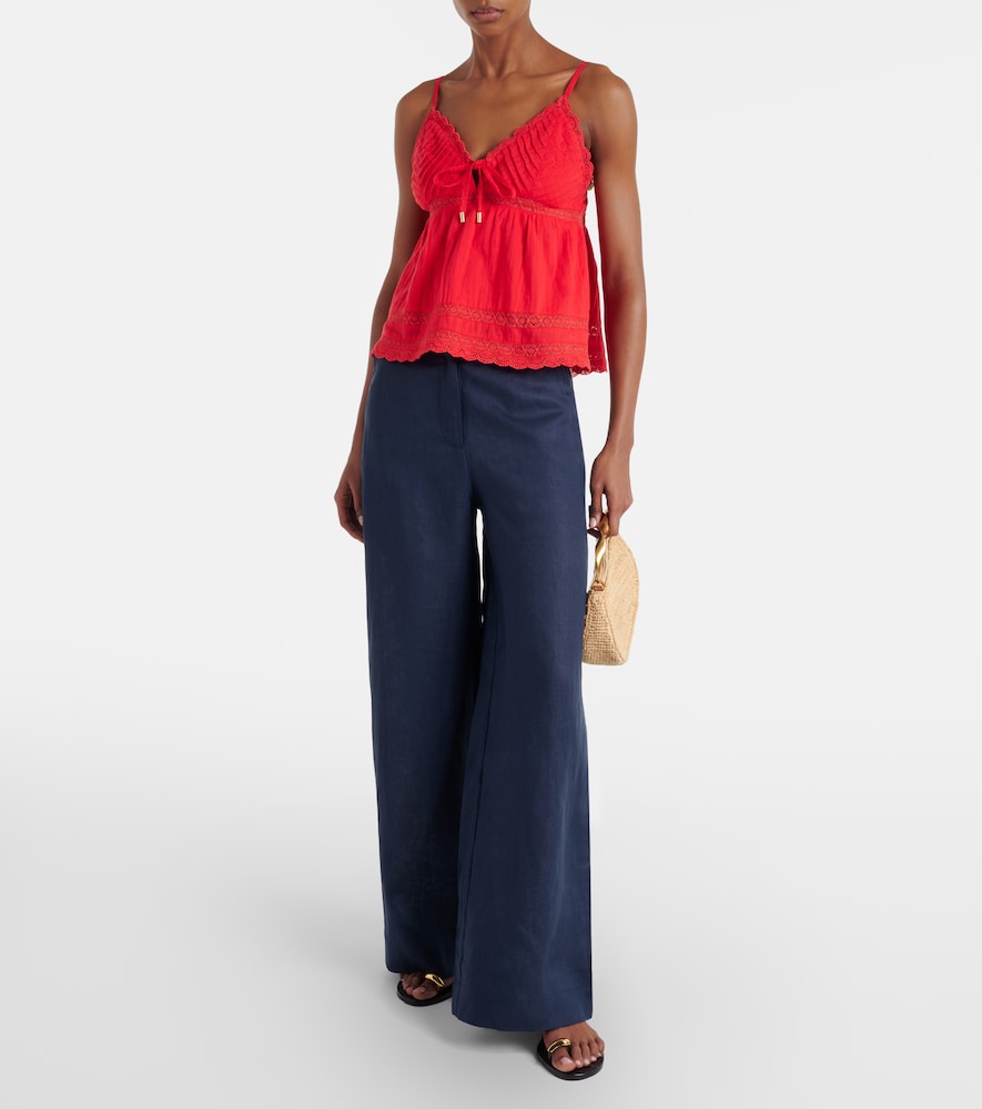  Melissa Odabash Melissa Odabash Beatrice Cotton And Linen Top 