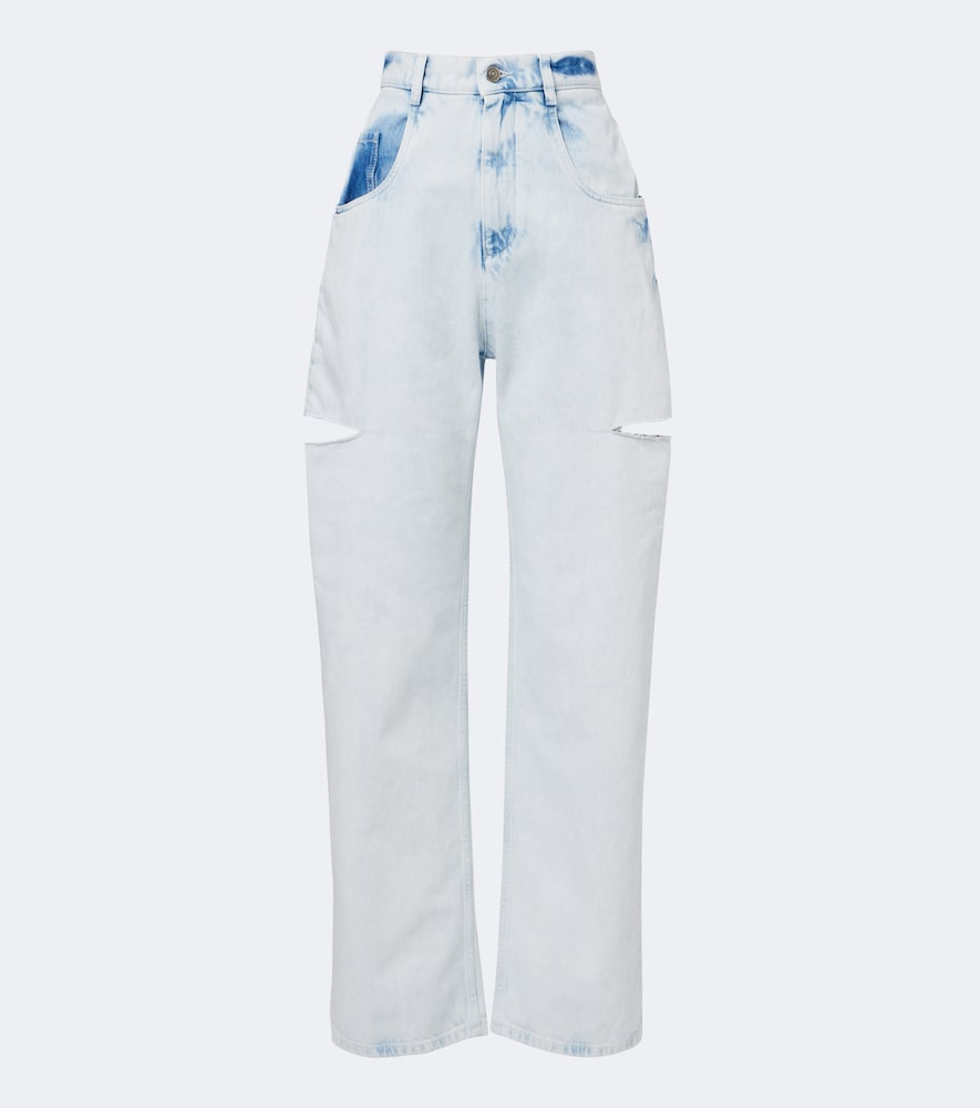 Jeans barrel con cut-out