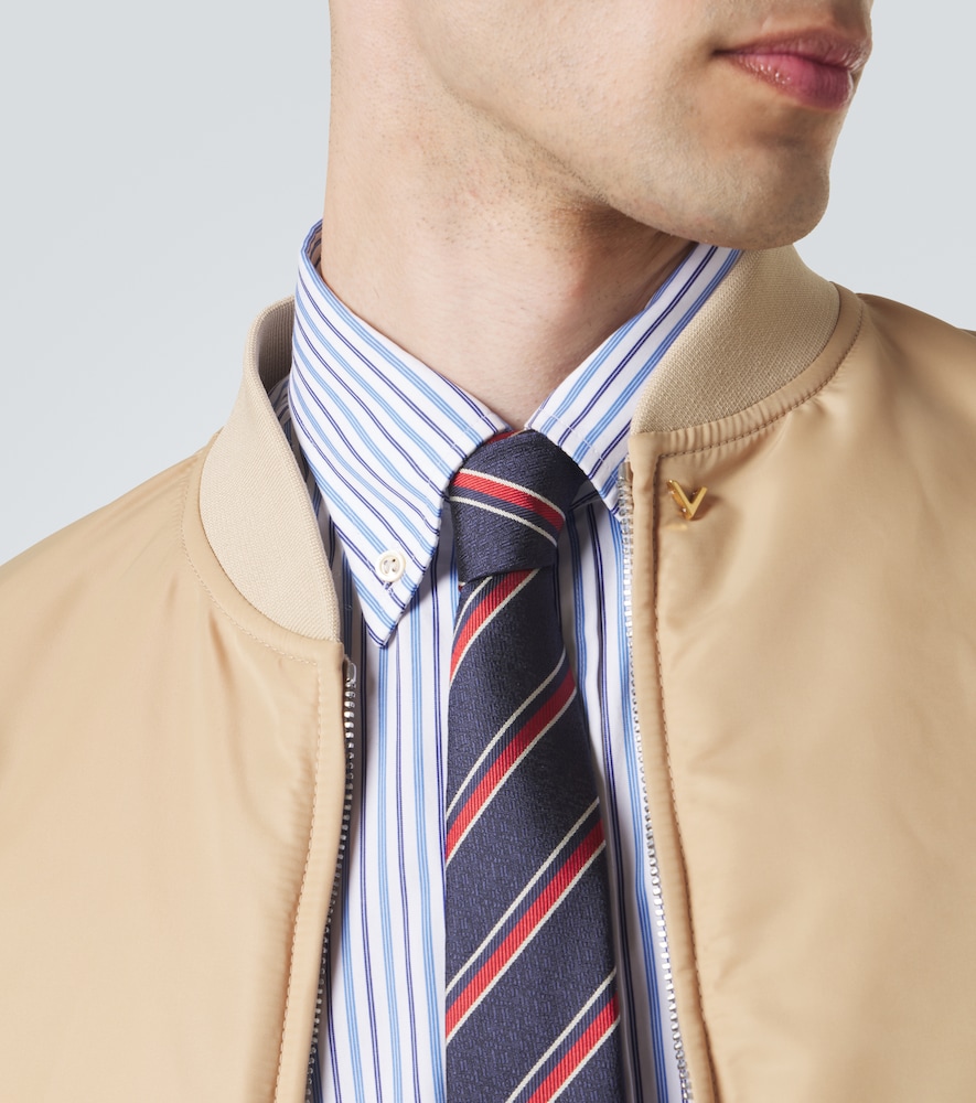  Valentino Garavani Valentino Garavani Krawatte Vlogo Aus Seiden-twill 