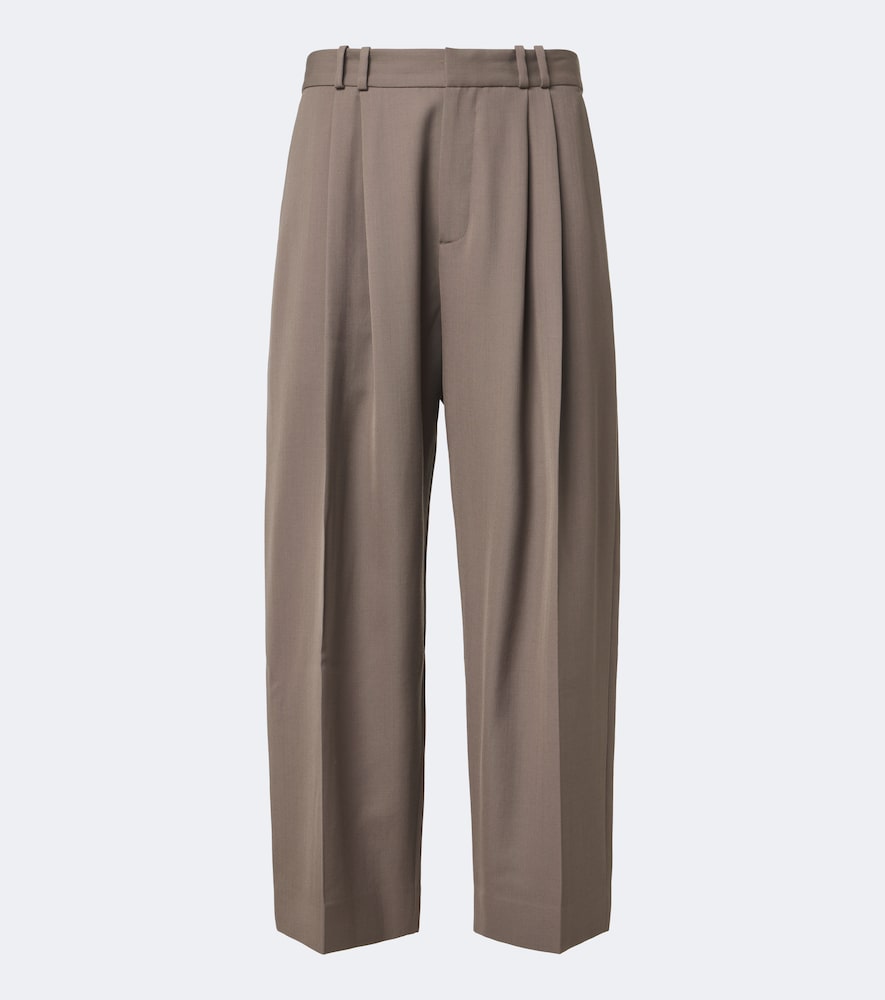 Studio Nicholson Line Wide-leg Pants In Gray