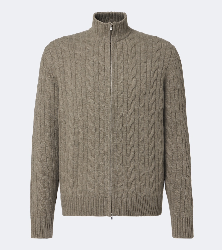 Regent Street Cable-Knit Cashmere Cardigan