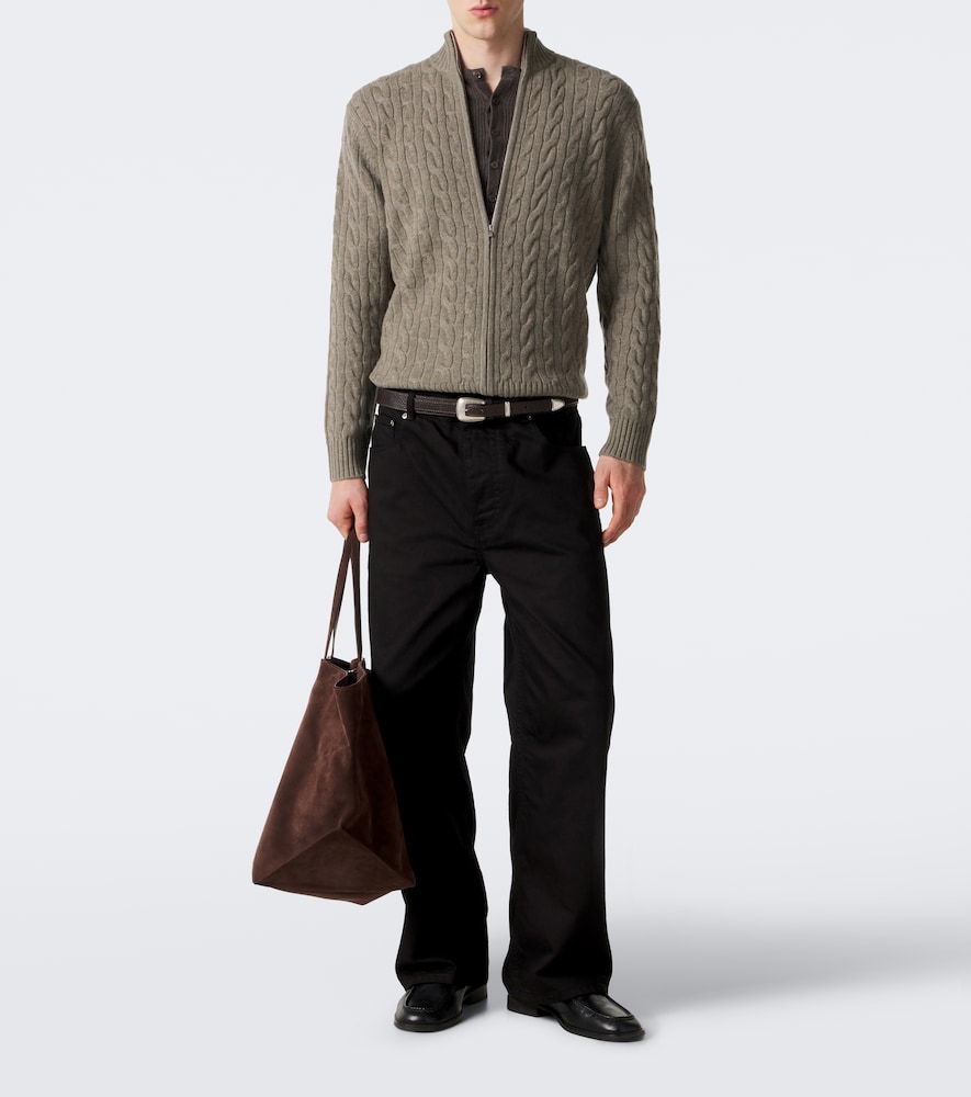 Regent Street Cable-Knit Cashmere Cardigan