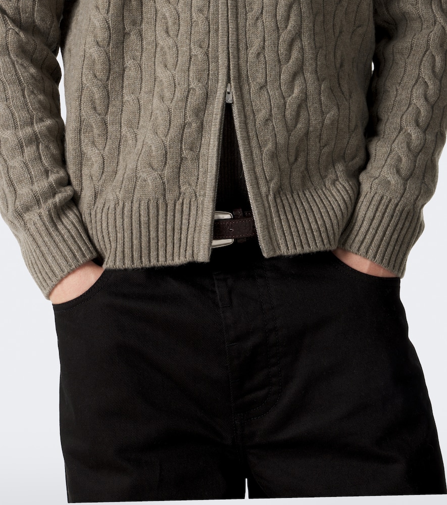 Regent Street Cable-Knit Cashmere Cardigan