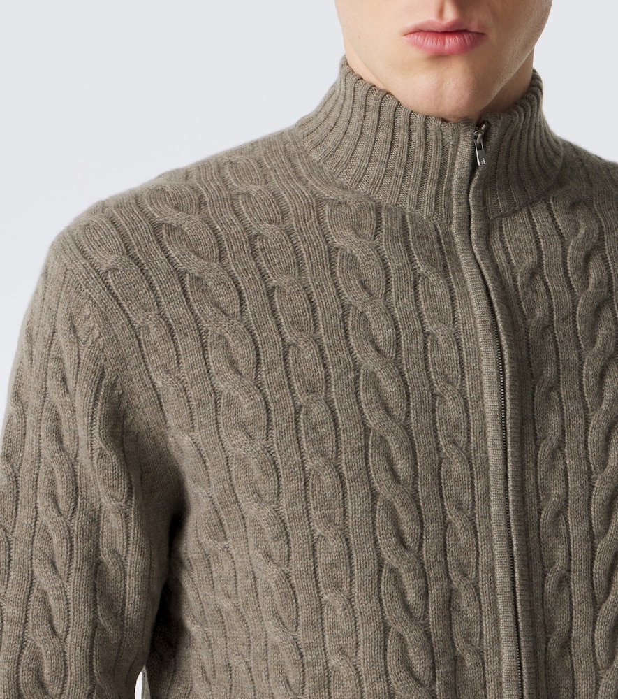 Regent Street Cable-Knit Cashmere Cardigan
