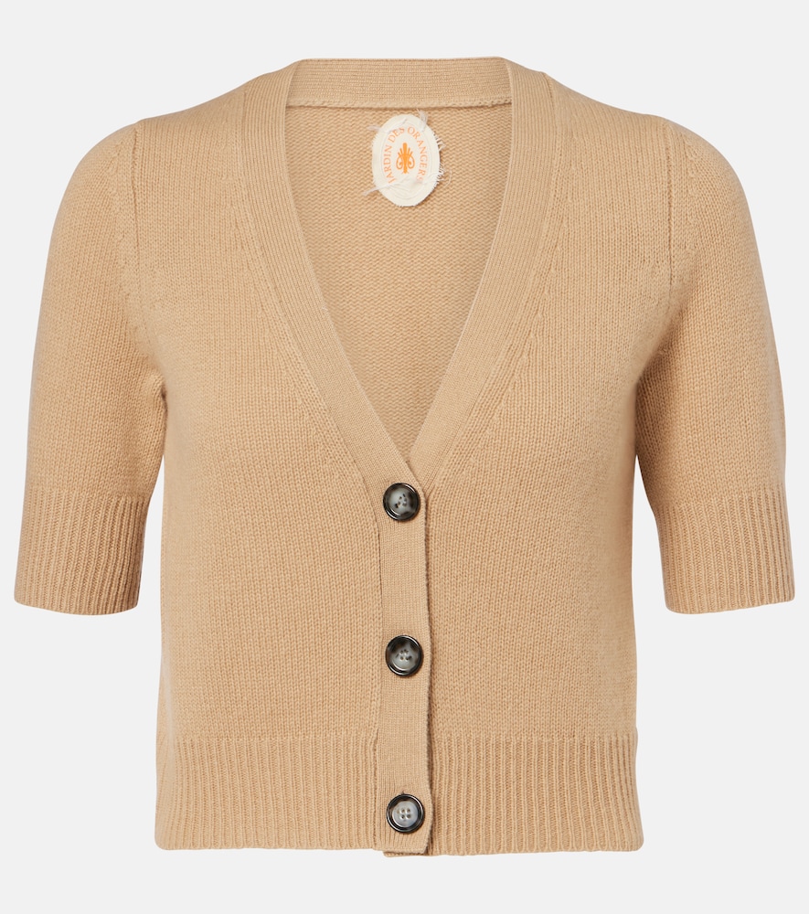 Jardin des Orangers Cropped cashmere cardigan