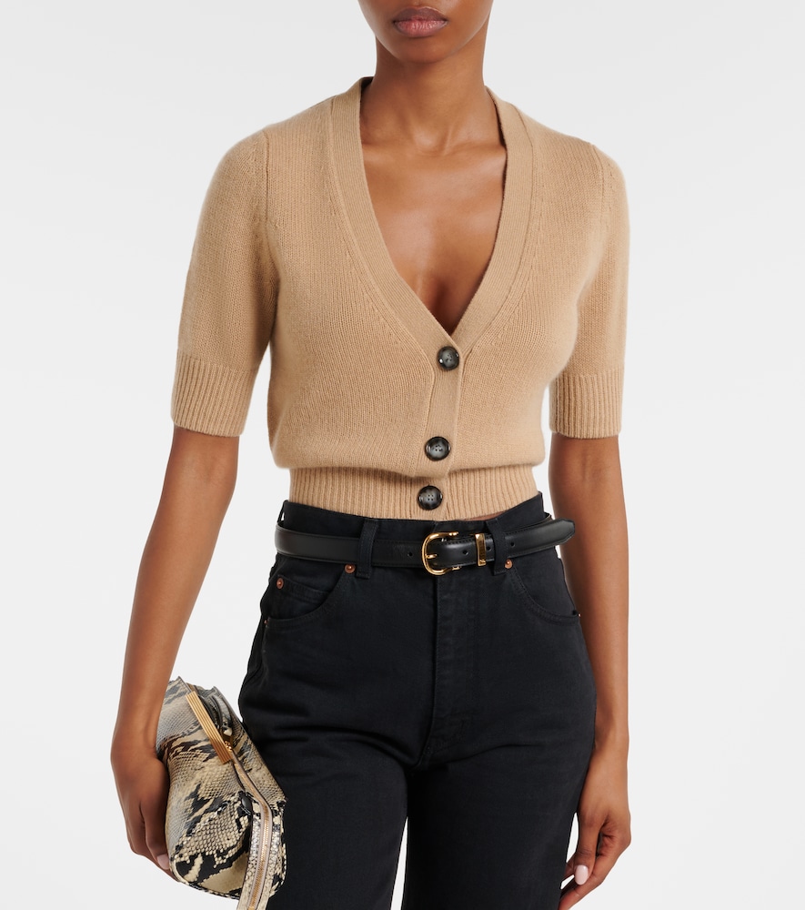 Jardin des Orangers Cropped cashmere cardigan