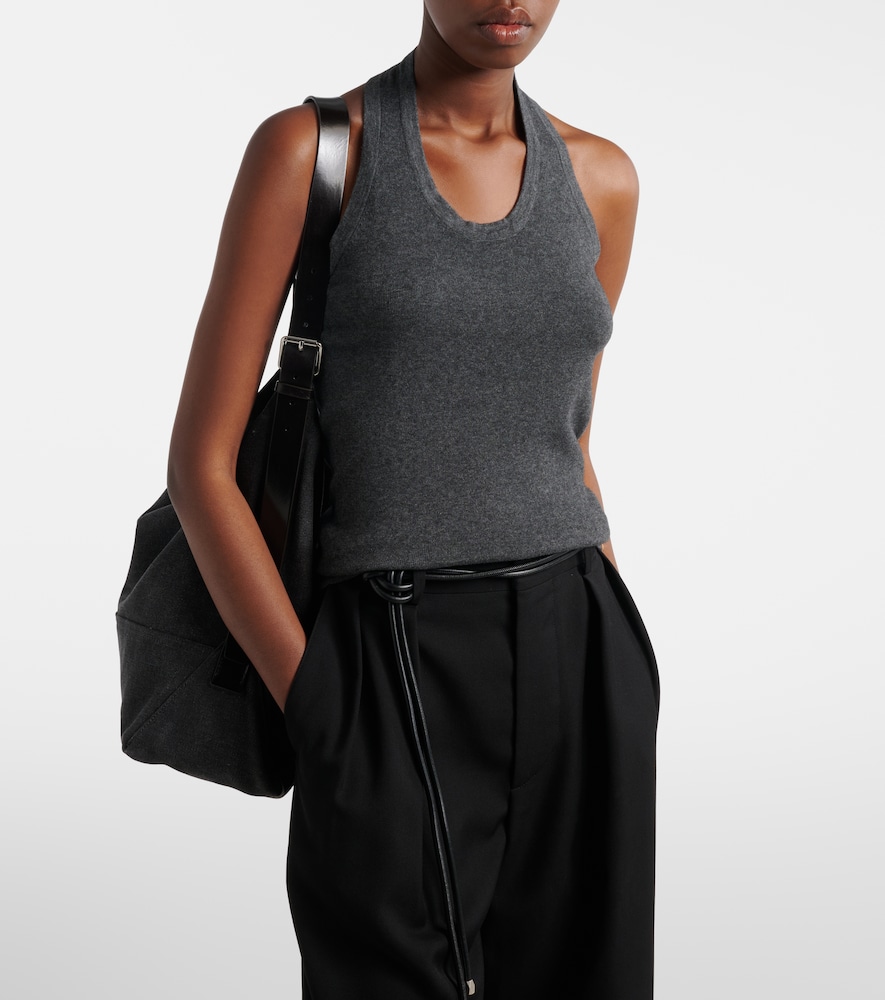 Extreme Cashmere Jerry halterneck cotton and cashmere top