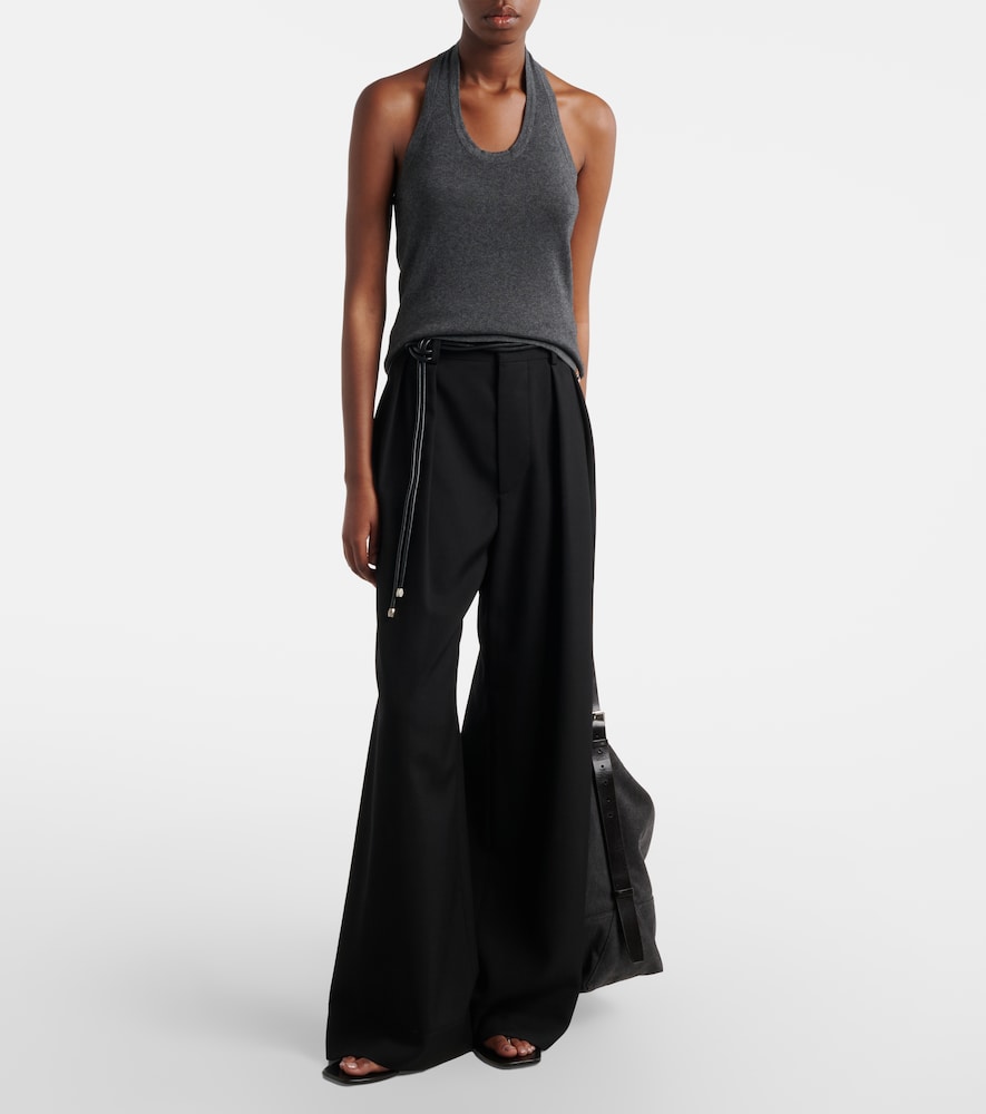 N°409 Jerry Halterneck Cotton And Cashmere Top