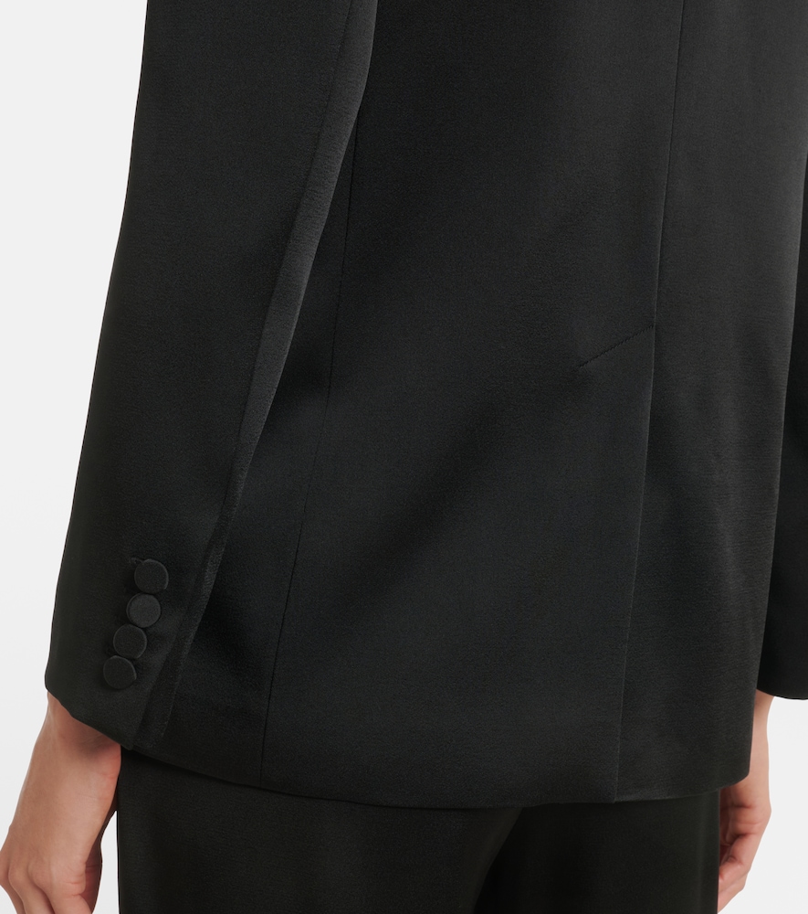  Max Mara Max Mara Arca Double-breasted Satin Blazer 