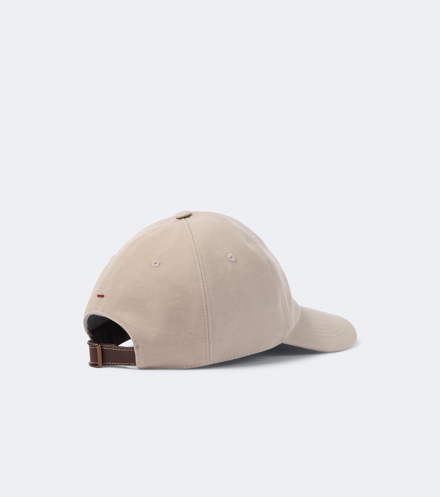 Logo Cotton Canvas Baseball Cap