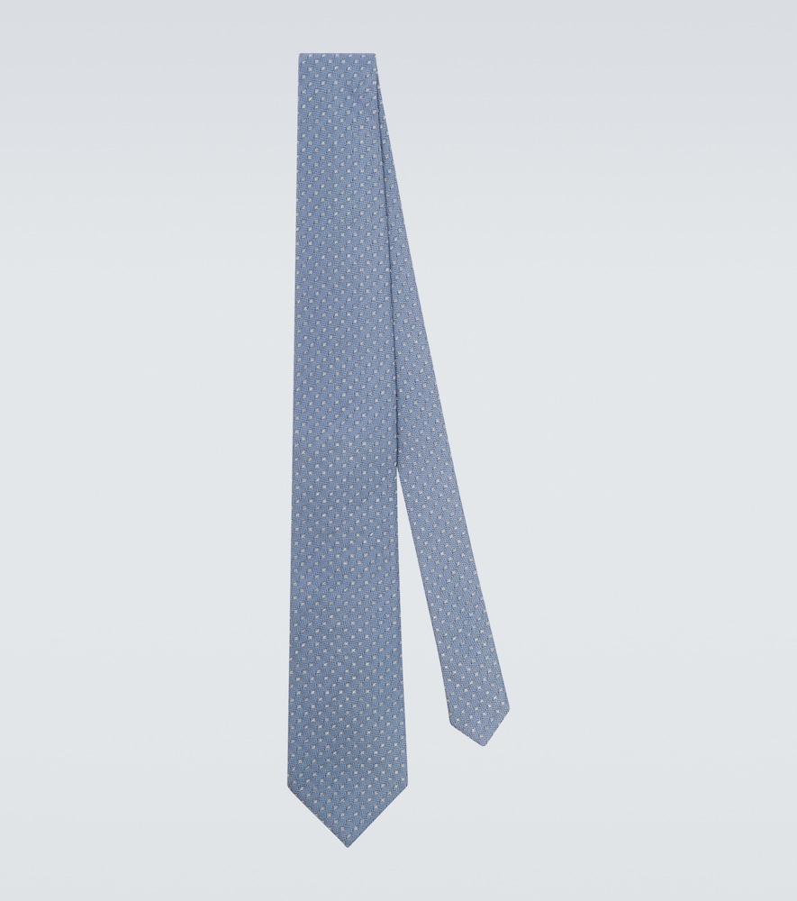 Brunello Cucinelli Men's Blue Silk Jacquard Tie - Mytheresa