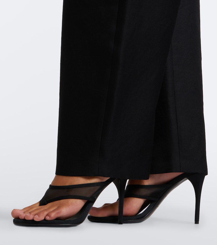 Alaïa Mesh Thong Sandals