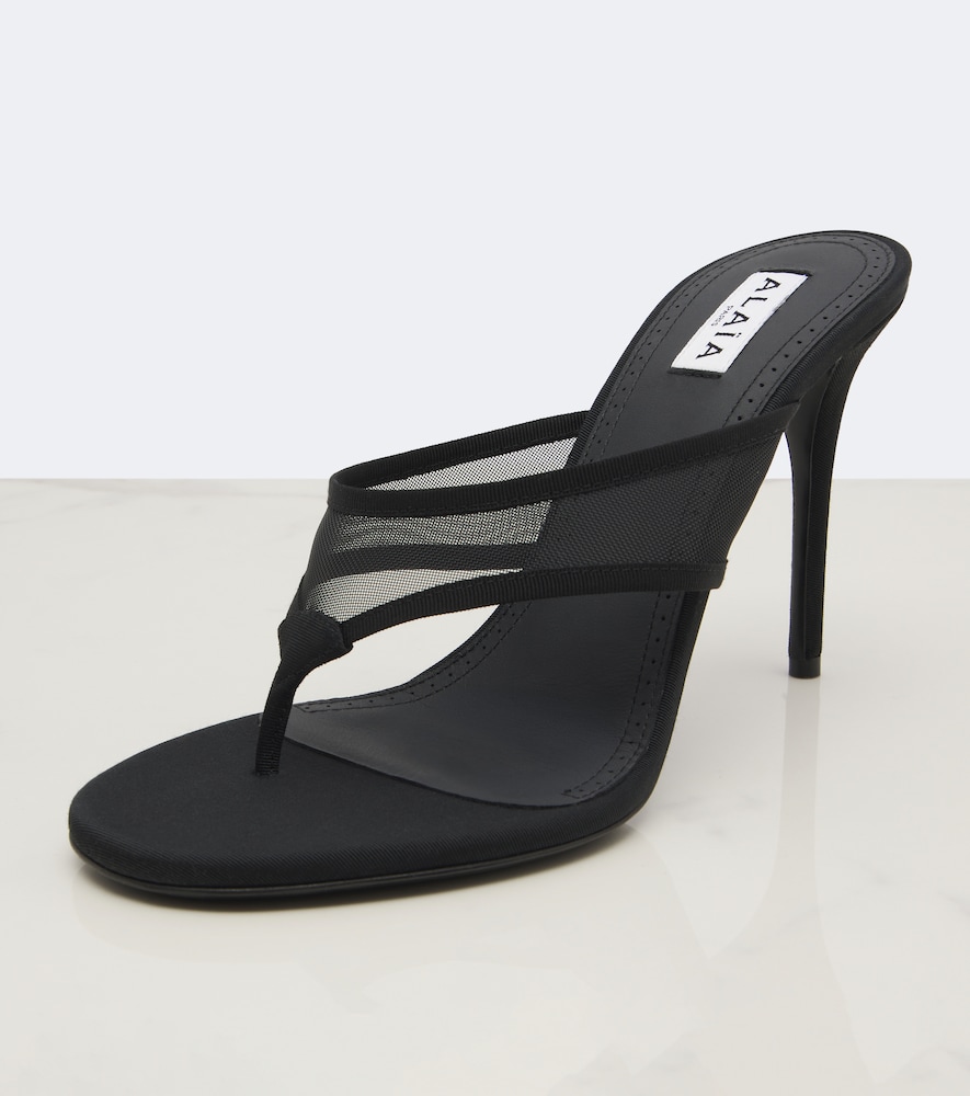 Alaïa Mesh Thong Sandals