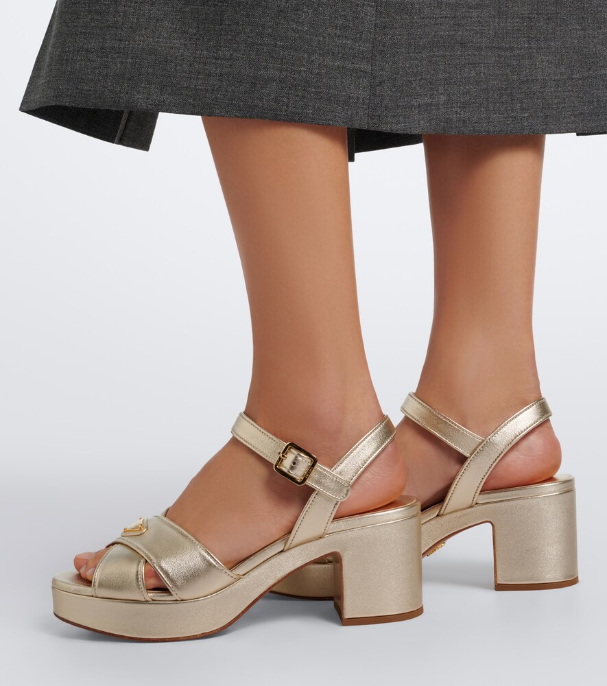 Leather Platform Sandals