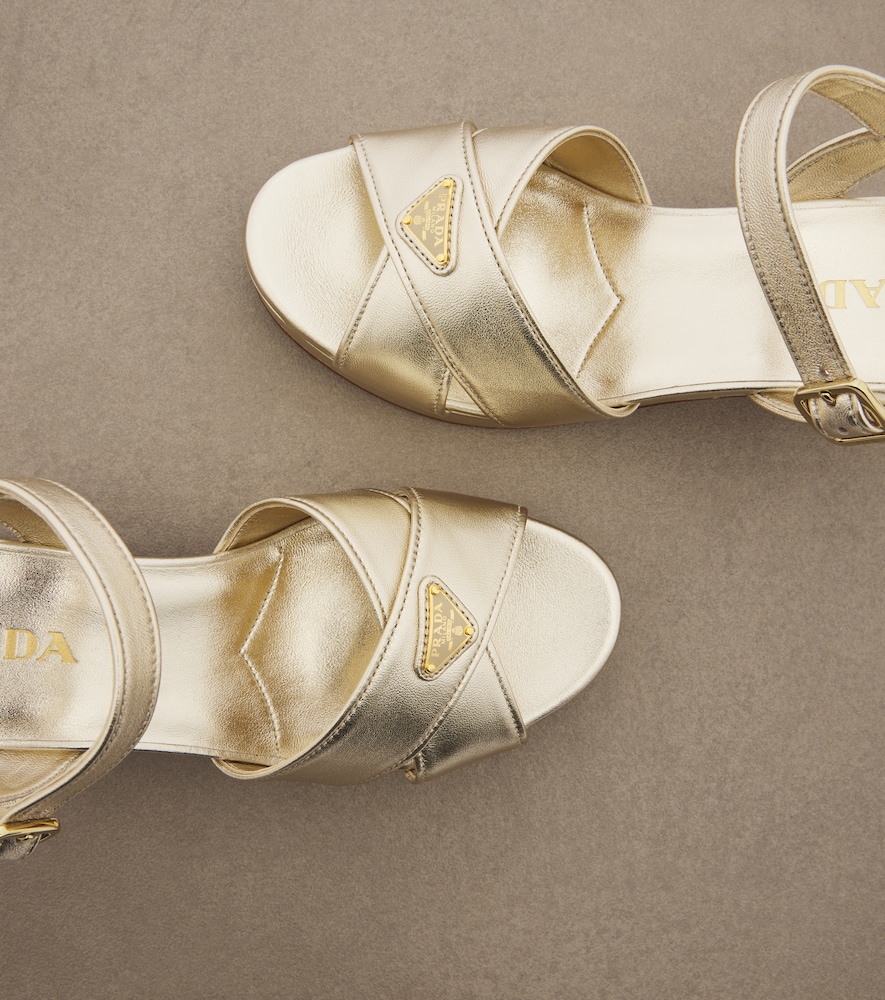 Leather Platform Sandals