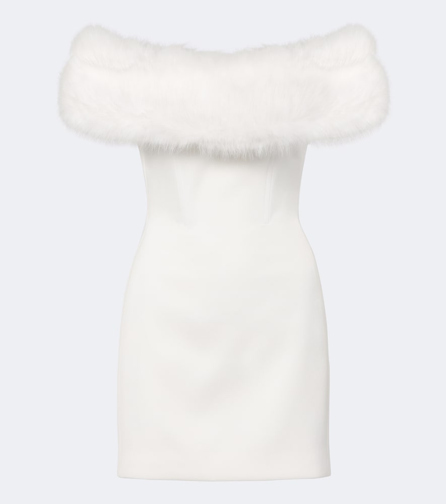 Abito corto bustier senza spalline
