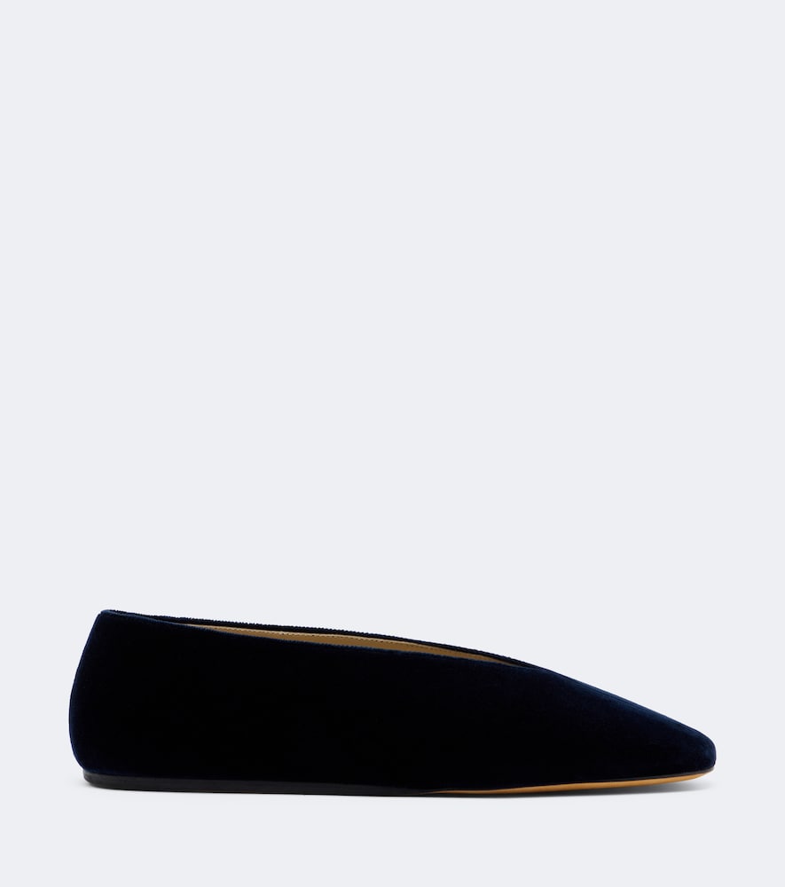 Le Monde Béryl Olympia Velvet Ballet Flats