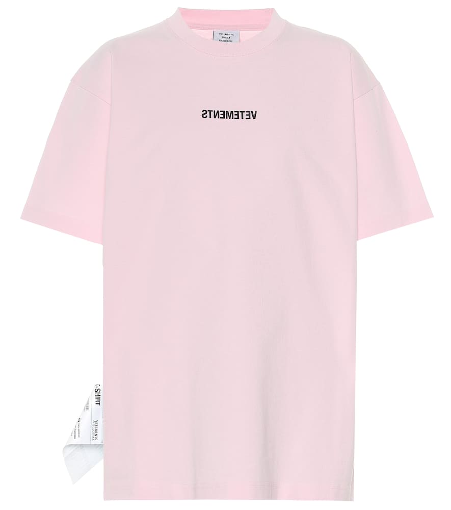 Vetements T-shirts LOGO COTTON T-SHIRT