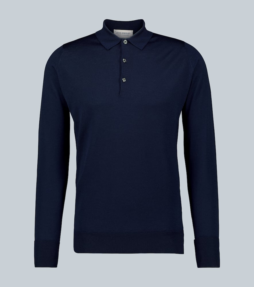John Smedley Cotswold long-sleeved polo shirt